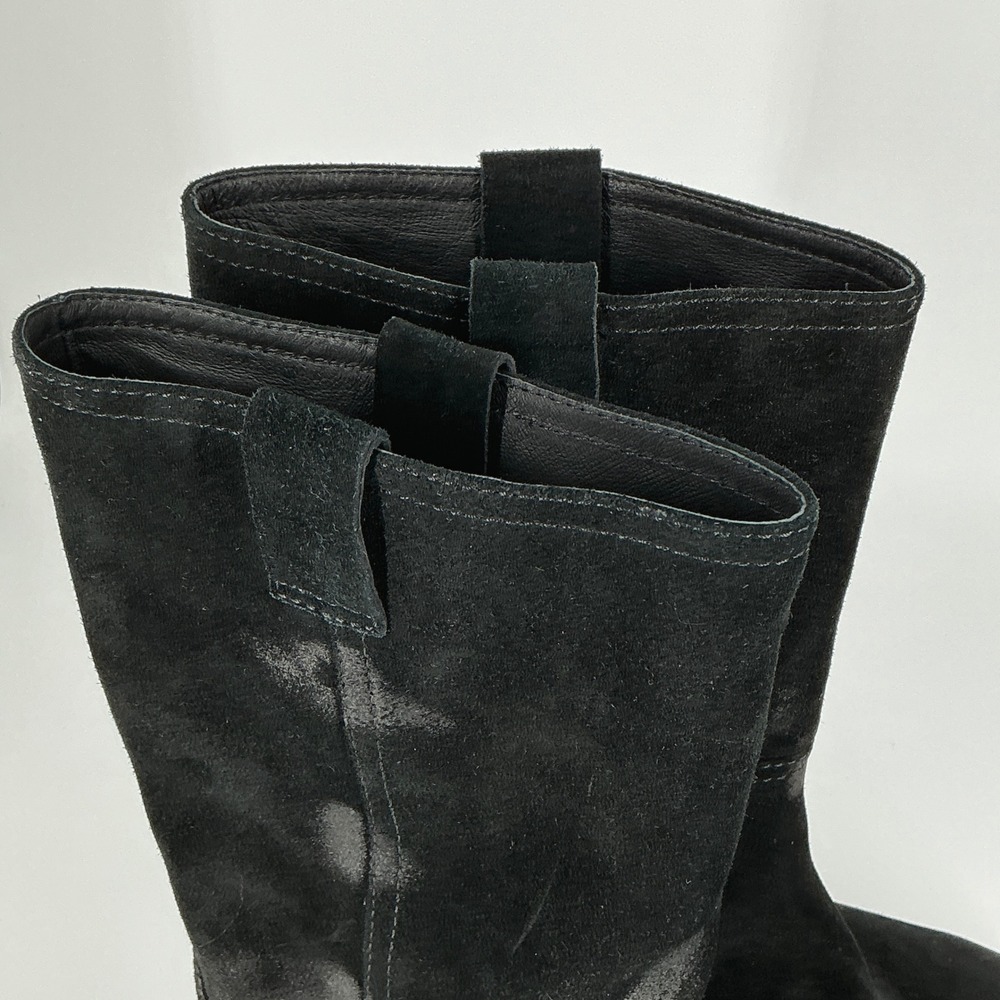 Jeffrey Campbell Size 10 Black Oiled Suede Leather Moto Boots NEW WYBIE $170 - Picture 12 of 14